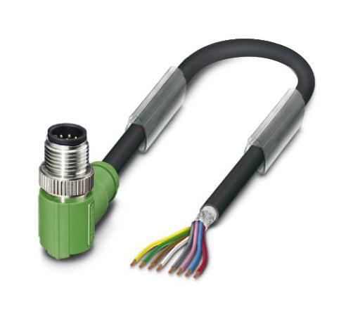 Phoenix Contact 1522820 Sensor Cord, 8P M12 Plug-Free End, 3M