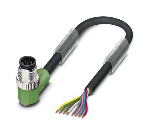 Phoenix Contact 1415723 Sensor Cord, 8P M12 Plug-Free End, 10M