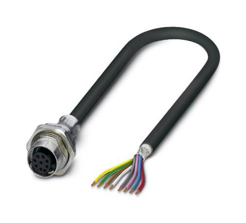 Phoenix Contact 1419344 Sensor Cord, 8P M12 Rcpt-Free End, 2M