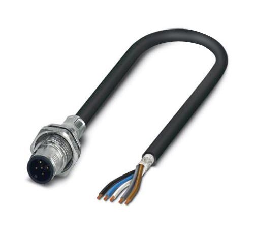 Phoenix Contact 1419412 Sensor Cord, 5P M12 Plug-Free End, 2M