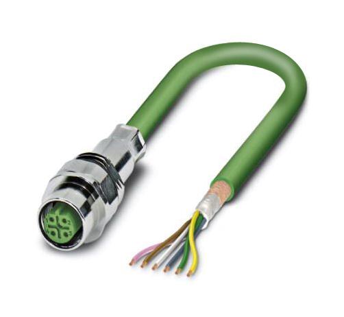 Phoenix Contact 1529742 Sensor Cord, 5P M12 Rcpt-Free End, 500Mm