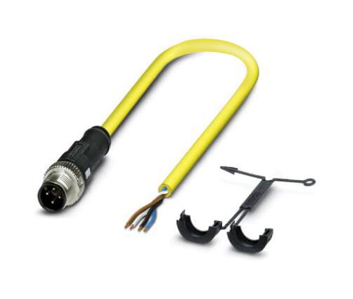 Phoenix Contact 1409562 Sensor Cord, 4P M12 Plug-Free End, 10M