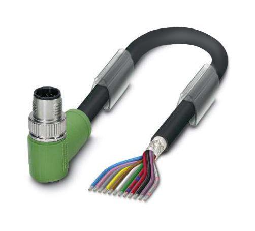 Phoenix Contact 1430103 Sensor Cord, 12P M12 R/a Plug-Free End