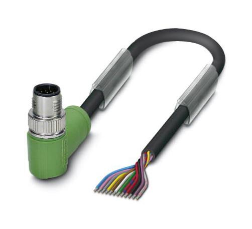 Phoenix Contact 1554827 Sensor Cord, 12P M12 R/a Plug-Free End