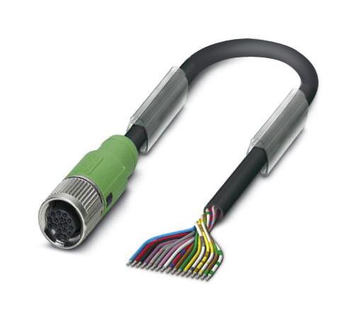 Phoenix Contact 1430792 Sensor Cord, 17P M12 Rcpt-Free End, 5M