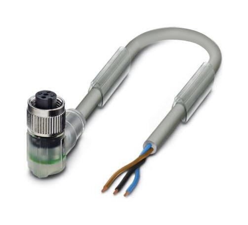 Phoenix Contact 1454341 Sensor Cord, 3P M12 Rcpt-Free End, 10M