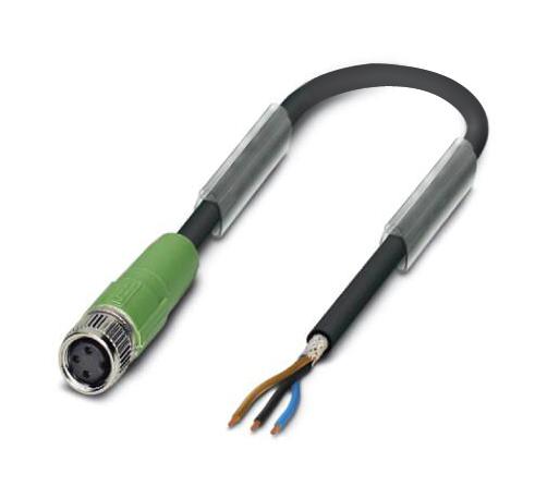 Phoenix Contact 1521724 Sensor Cord, 3P M8 Rcpt-Free End, 3M