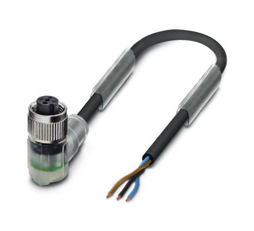 Phoenix Contact 1414575 Sensor Cord, 3P M12 Rcpt-Free End, 10M