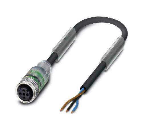 Phoenix Contact 1694787 Sensor Cord, 3P M12 Rcpt-Free End, 5M