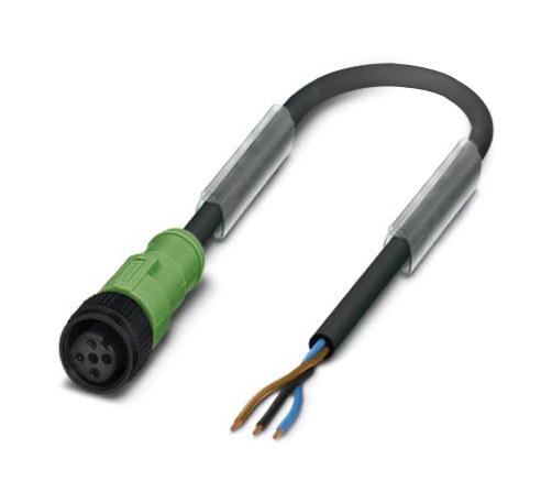 Phoenix Contact 1442447 Sensor Cord, 3P M12 Rcpt-Free End, 3M