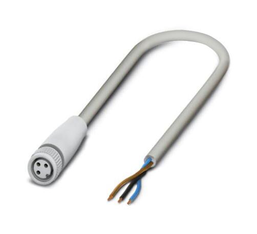 Phoenix Contact 1406479 Sensor Cord, 3P M8 Rcpt-Free End, 5M