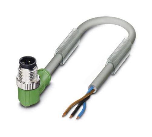 Phoenix Contact 1456912 Sensor Cord, 3P M12 R/a Plug-Free End