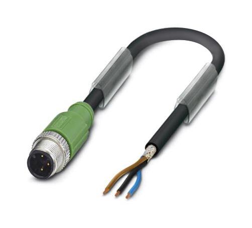 Phoenix Contact 1682676 Sensor Cord, 3P M12 Plug-Free End, 5M