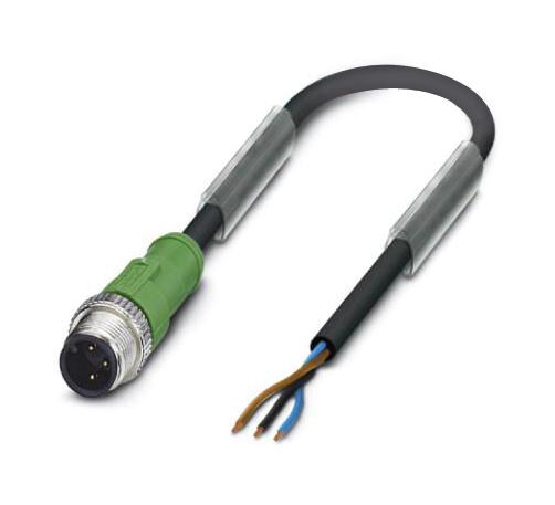 Phoenix Contact 1693160 Sensor Cord, 3P M12 Plug-Free End, 2M