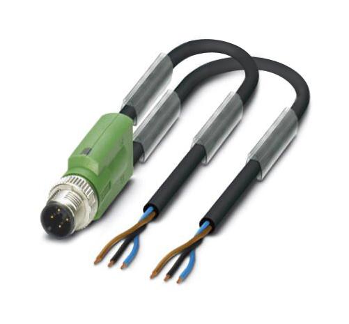 Phoenix Contact 1524239 Sensor Cord, M12 Plug-2X Free End, 10M