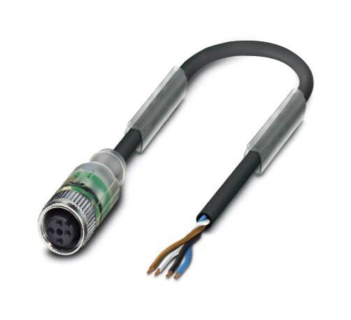 Phoenix Contact 1415602 Sensor Cord, 4P M12 Rcpt-Free End, 5M