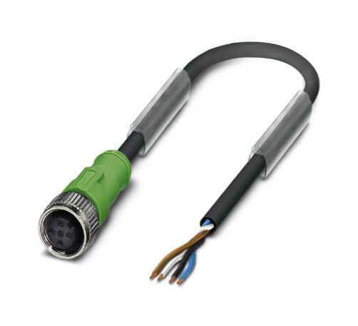 Phoenix Contact 1404407 Sensor Cord, 4P M12 Rcpt-Free End, 3M