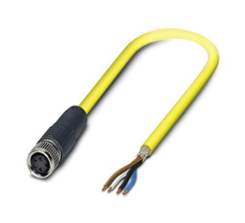 Phoenix Contact 1406017 Sensor Cord, 4P M8 Rcpt-Free End, 5M