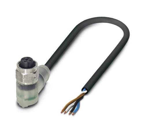 Phoenix Contact 1552573 Sensor Cord, 4P M12 Rcpt-Free End, 10M