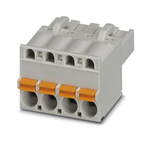 Phoenix Contact 1921900 Terminal Block, Pluggable, 4Way, Grey