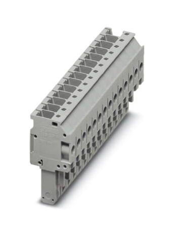 Phoenix Contact 3060241 Terminal Block, Pluggable, 14Way, Grey