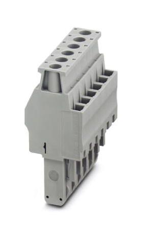 Phoenix Contact 3045855 Terminal Block, Pluggable, 6Way, Grey