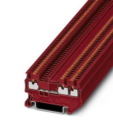 Phoenix Contact 3208156 Dinrail Terminal Block, 3Way, 14Awg, Red