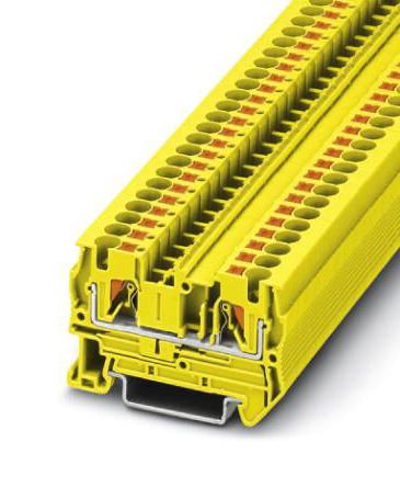 Phoenix Contact 3211762 Dinrail Terminal Block, 2Way, 10Awg, Yel