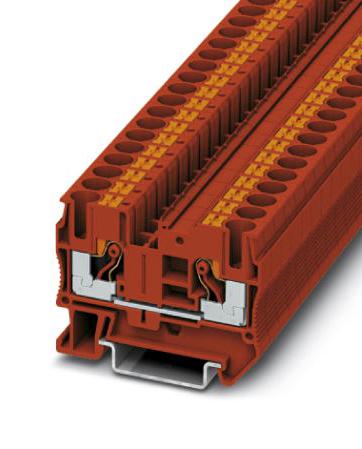 Phoenix Contact 3211815 Dinrail Terminal Block, 2Way, 8Awg, Red