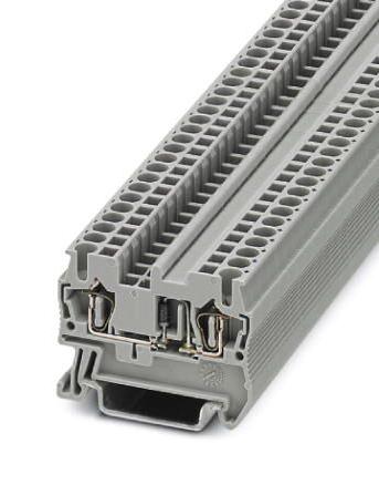 Phoenix Contact 3036518 Dinrail Terminal Block, 2Way, 12Awg, Gry