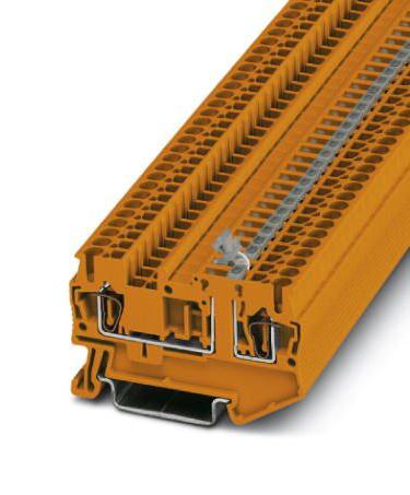 Phoenix Contact 3035014 Dinrail Terminal Block, 2Way, 12Awg, Org