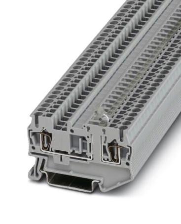 Phoenix Contact 3037802 Dinrail Terminal Block, 2Way, 12Awg, Gry