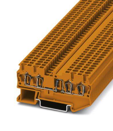 Phoenix Contact 3028937 Dinrail Terminal Block, 4Way, 12Awg, Org