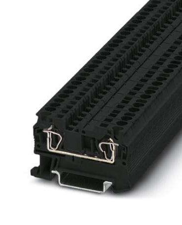 Phoenix Contact 3037180 Dinrail Terminal Block, 2Way, 10Awg, Blk