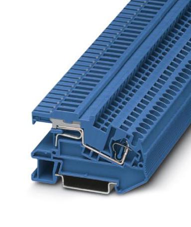 Phoenix Contact 3031979 Dinrail Terminal Block, 2Way, 10Awg, Blu