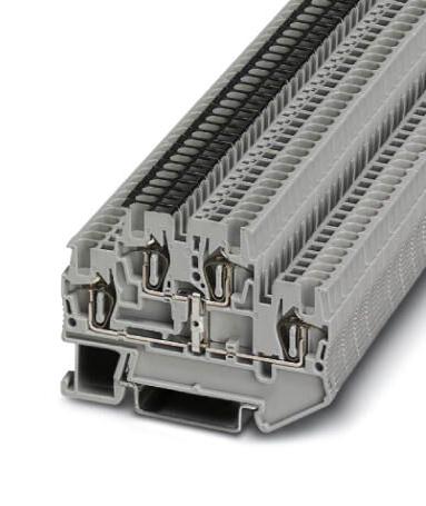 Phoenix Contact 3031526 Dinrail Terminal Block, 4Way, 16Awg, Gry