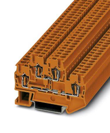 Phoenix Contact 3035373 Dinrail Terminal Block, 4Way, 12Awg, Org