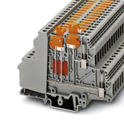 Phoenix Contact 3101087 Din Rail Tb, Knife Disconnect, 4P, 12Awg