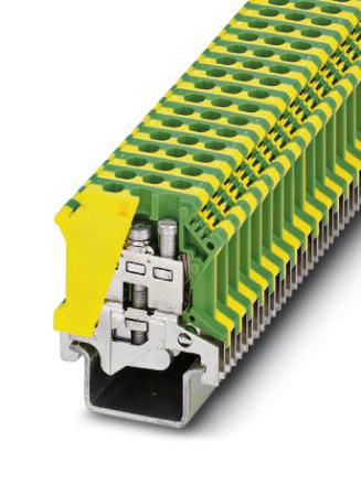 Phoenix Contact 442024 Din Rail Tb, Ground, 2Way, 8Awg