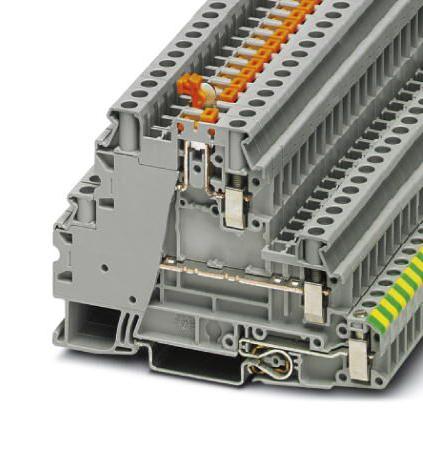 Phoenix Contact 3214364 Din Rail Tb, Multi-Level, 5Way, 10Awg