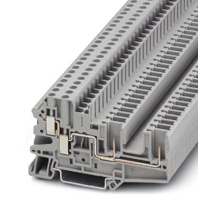 Phoenix Contact 3060296 Din Rail Tb, Feed-Thru, 4Way, 10Awg