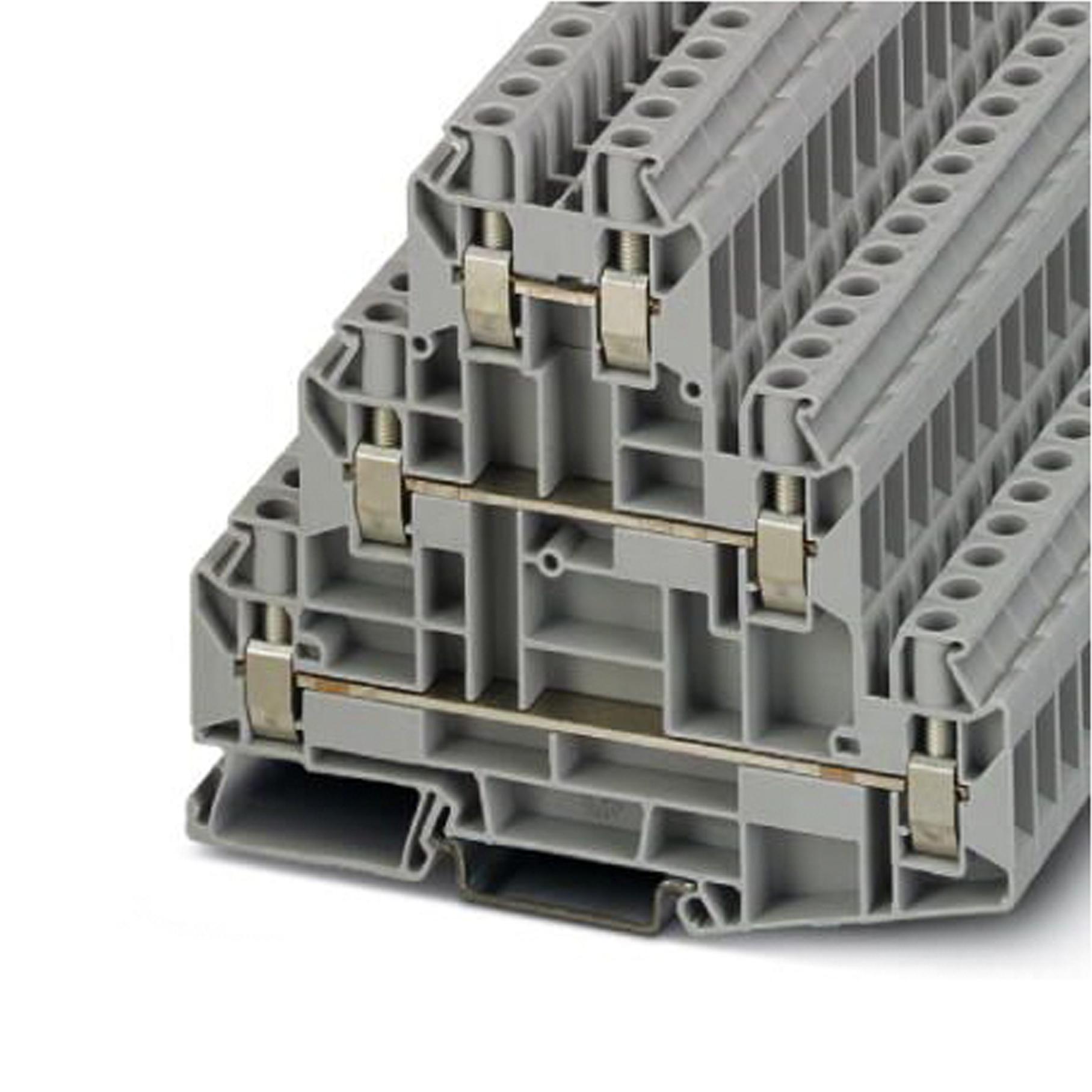 Phoenix Contact 3046703 Din Rail Terminal Block, 6Way, 8Awg