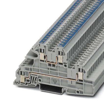 Phoenix Contact 3076035 Din Rail Terminal Block, 4Way, 12Awg