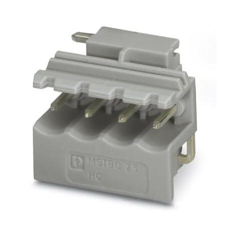 Phoenix Contact 2854555 Terminal Block, Header, R/a, 4Pos, Th