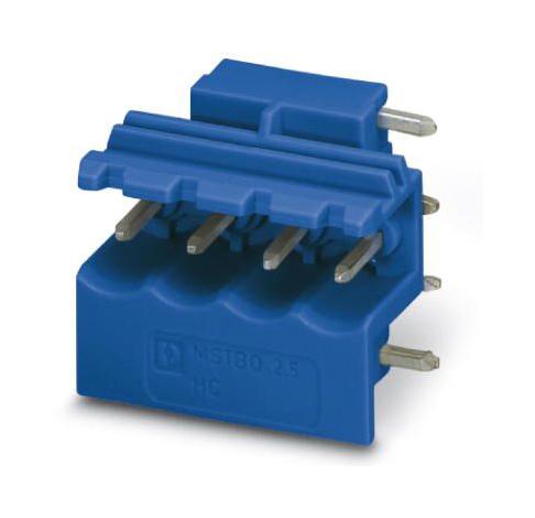 Phoenix Contact Mstbo 2,5/ 4-G1R Bu Terminal Block, Header, R/a, 4Pos, Th