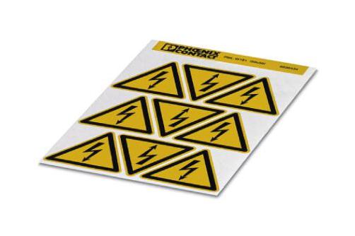 Phoenix Contact 830434 Label, Warning, Pvc, Black/yellow