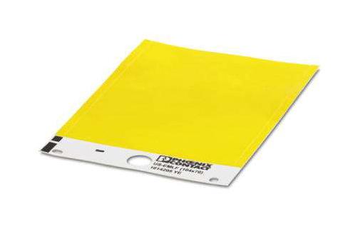 Phoenix Contact 1014295 Label, Pvc, Yellow, 70Mm X 104Mm