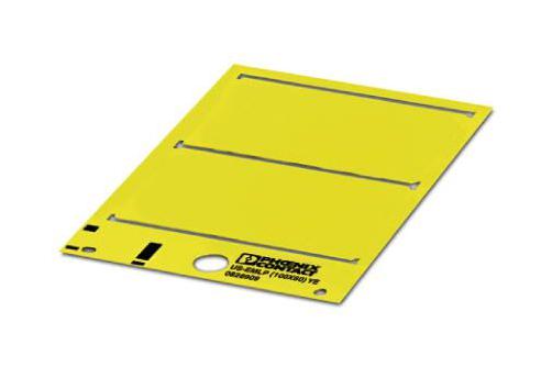 Phoenix Contact 828909 Label, Pvc, Yellow, 60Mm X 100Mm