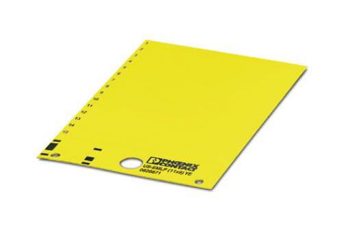 Phoenix Contact 828871 Label, Pvc, Yellow, 9Mm X 11Mm