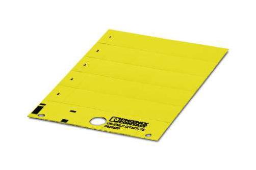 Phoenix Contact 828897 Label, Pvc, Yellow, 27Mm X 27Mm